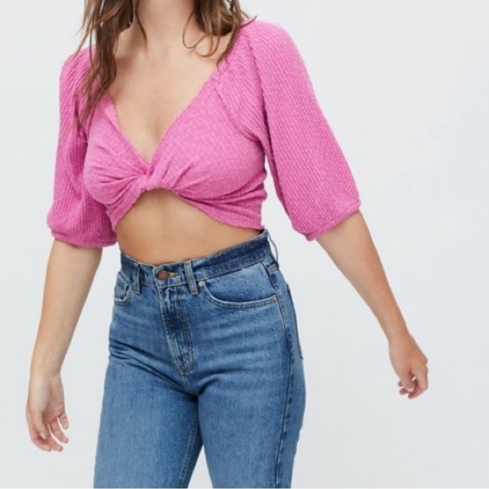 NWT Urban Outfitters Pink Crop Top Size XS